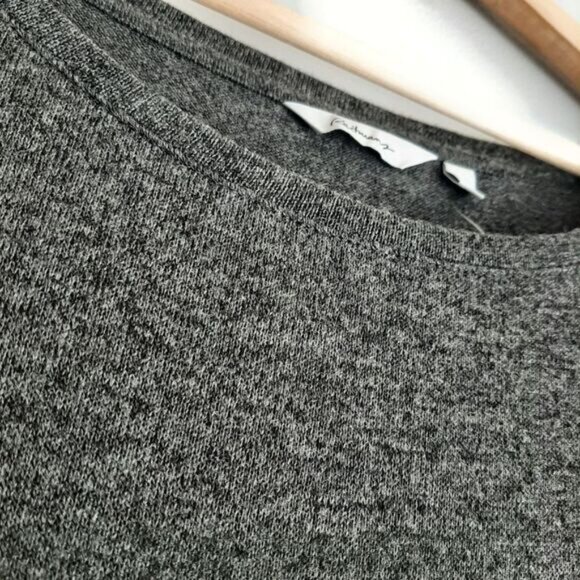 REITMANS Tunic Dress Side Slits Fine Knit Sweater Knee Length Grey Sz M - Picture 6 of 11